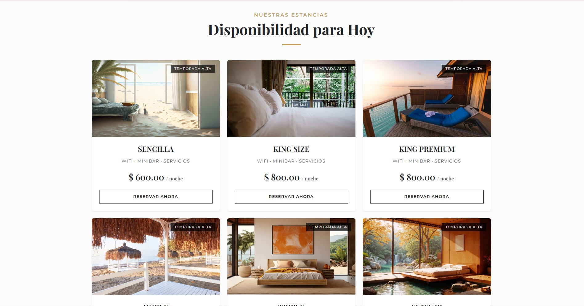 Disponibilidad para Hoy