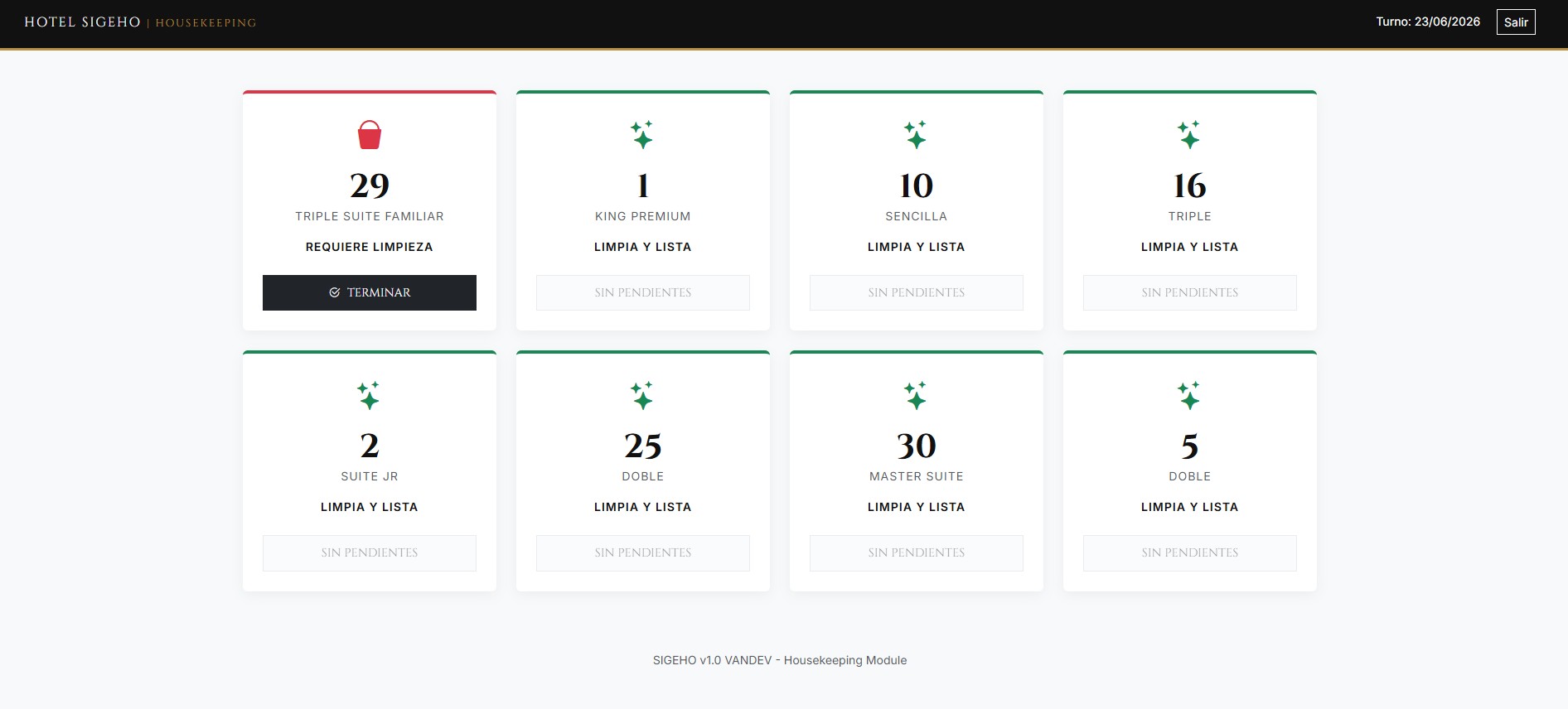 Módulo de Limpieza