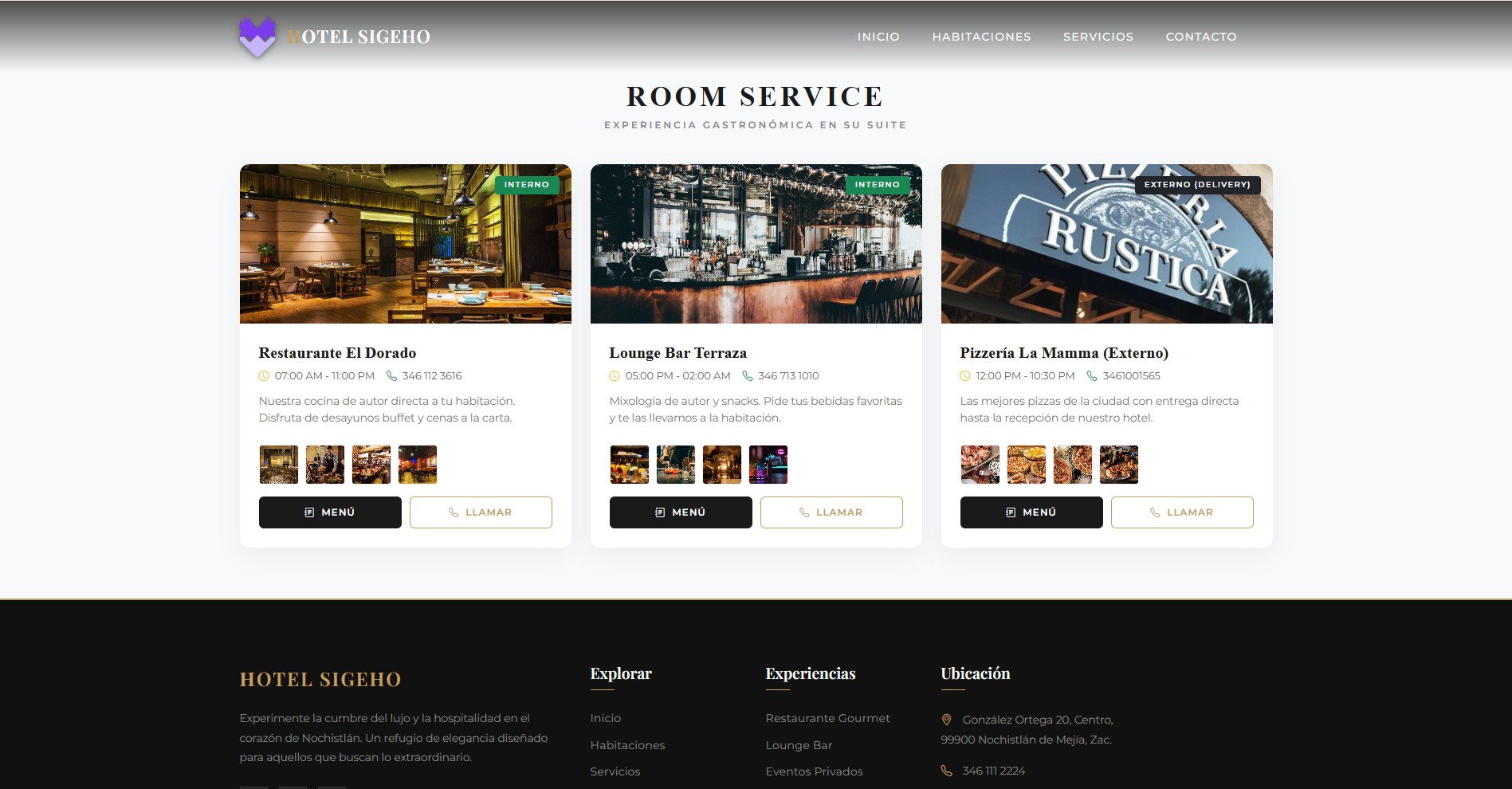 Módulo de Room Service